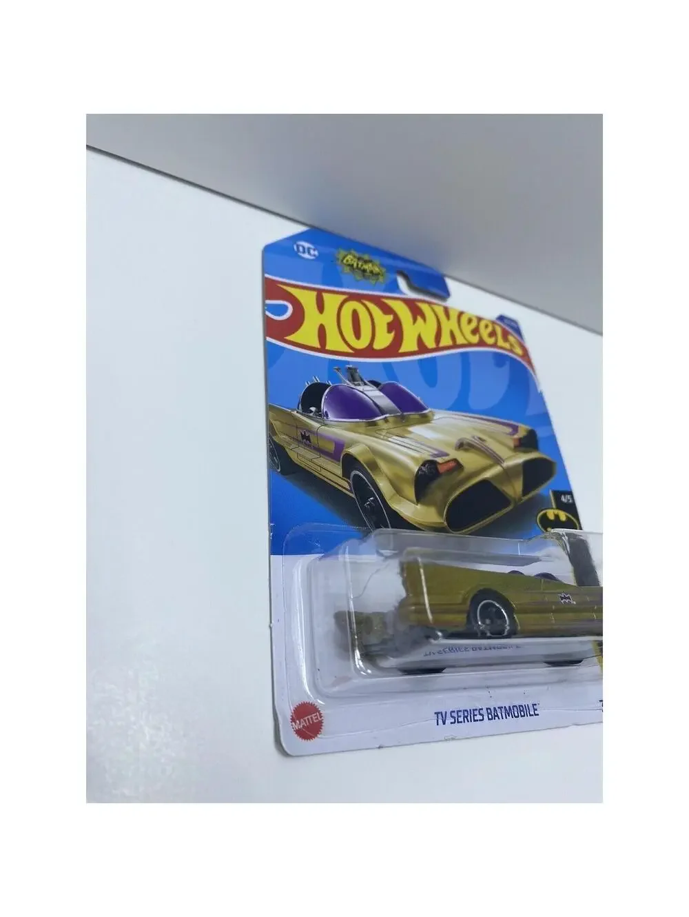 Hot Wheels TV Series Batmobile #4/5, Gold Colored, Collectible Hot Wheels, NWB